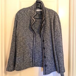 Italian Designer Amina Rubinacci Woven Wool Blend Suit